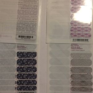 Four sets of Jamberry nail wraps